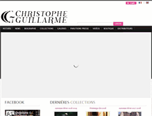 Tablet Screenshot of christopheguillarme.fr